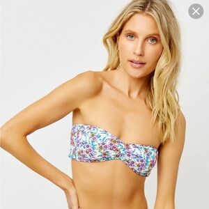 Frankie bikini floral top NEVER WORN